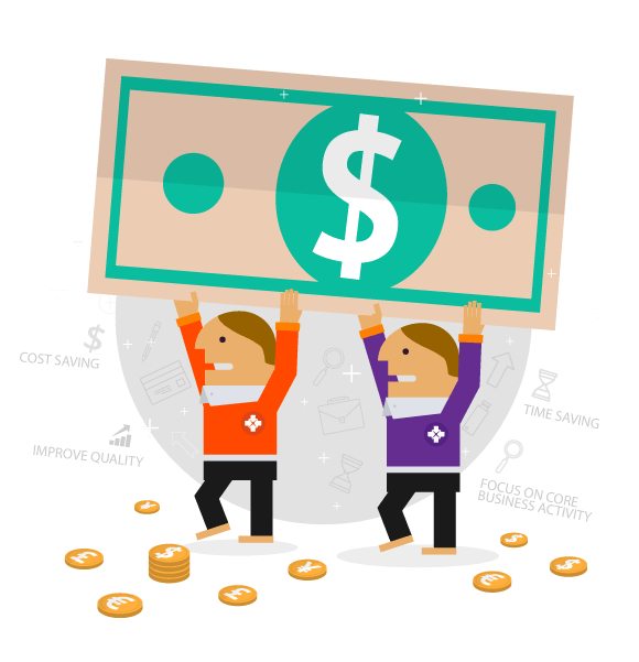 U.S companies outsourcing to India earn around USD 1.15 for every dollar of corporate spending outsourced U.S companies outsourcing to India earn around USD 1.15 for every dollar of corporate spending outsourced