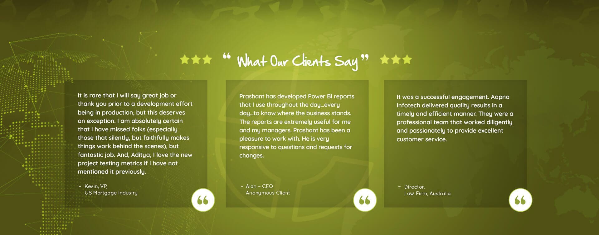 What Our Client Say